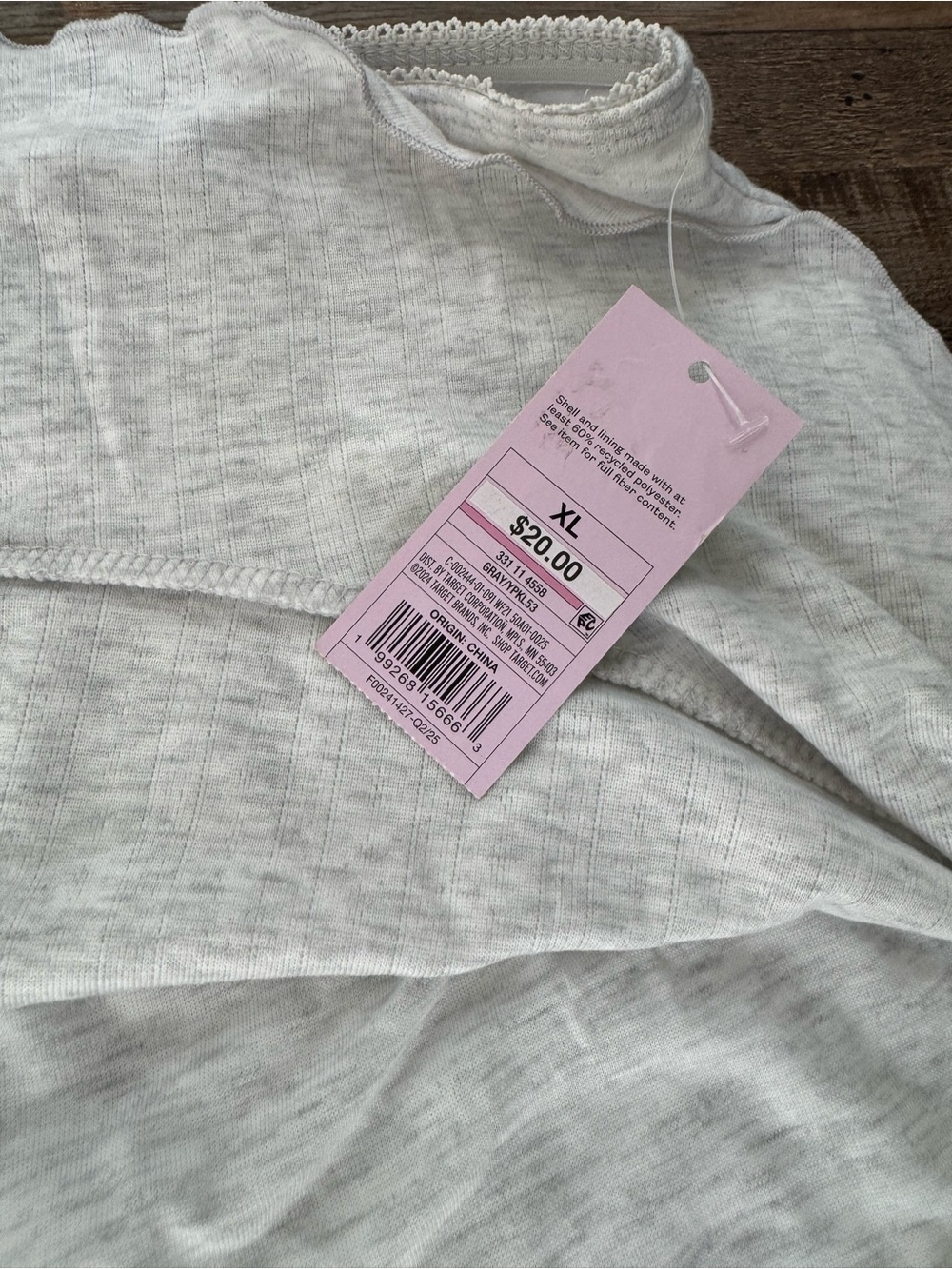 Universal Thread Light Gray Ruffle-Hem Mini Skort - Picture 3 of 6